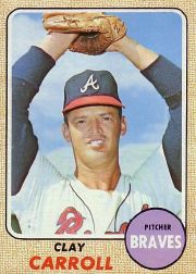 1968 Topps Baseball Cards      412     Clay Carroll